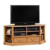 Sauder 403818 Orchard Hills Corner 61" Entertainment Credenza in Carolina Oak