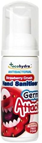 Ecohydra Childrens Alcohol Free Antibacterial Foam Hand Sanitiser Strawberry Crush 50Ml