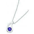 Elements P2621M/N217 - Colgante de mujer de plata con amatistas, 46 cm