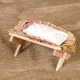 2005 Annalee Jesus In Manger Mouse Christmas Nativity Doll #544405