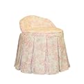 Kid's Vanity Seat- Toile Pink