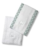 SwaddleDesigns Baby Bupies - Set of 2 - Polka Dots - Sea Crystal