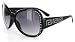Dynasty 10440 Designer Sunglasses with Large Lenses and Spiral Temple Pattern For Stylish, Sexy, Confident Women