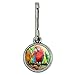 GRAPHICS & MORE Colorful Tropical Rainforest Parrots Antiqued Charm Clothes Purse Suitcase Backpack Zipper Pull Aid
