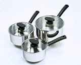 from Tefal Tefal Essencia Stainless Steel Pan Set, 3 Piece
