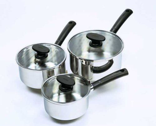 Tefal Essencia Stainless Steel Pan Set, 3 Piece