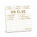 Knock Knock Sticky Notes: Or Else (Pack of 8)