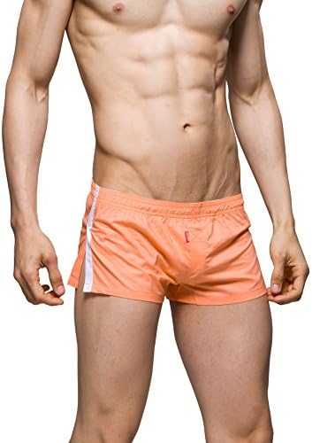 VONZODAS Men's Slim Fitnesia Home Short Medium Tan Orange