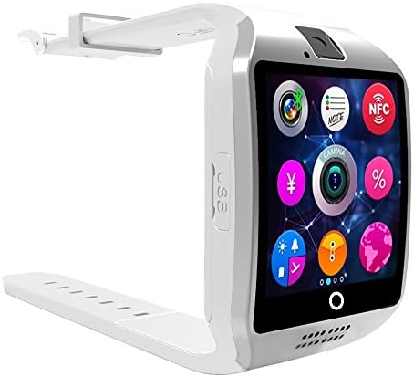 Qkking 2016 Newest Smart Watch Q18 Arc Clock With Sim Card NFC Bluetooth Connection For Android Phone Smartwatch UpgradeThan U8L DZ09-White