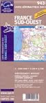 Carte a�ronautique : France Sud-Ouest