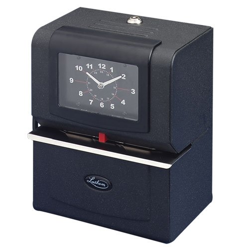 Lathem Time 4001 Automatic Model Heavy-Duty Time Recorder, Gray