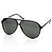zeroUV - Polarized Protective Lens Classic Teardrop Design Plastic Aviator Sunglasses