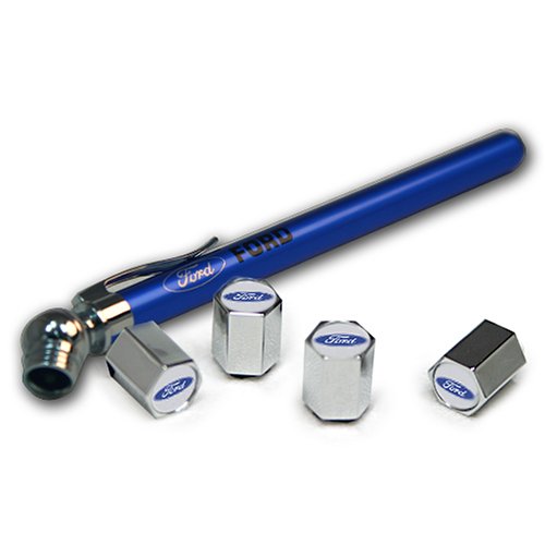 Licensed Ford Tire Gauge With Valve Caps
