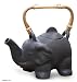 Ceramic teapot, 'Dark Elephant'