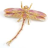 Oversized Swarovski Crystal Dragonfly Brooch