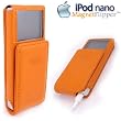 Sena iPOD Nano MagnetFlipper Orange Leather Case