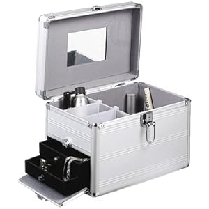Alu Kosmetikkoffer Beautycase mit Schmuckfach Schmuckkoffer Alu Kosmetikkoffer Beautycase mit Schmuckfach Schmuckkoffer