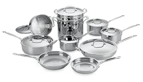 Cuisinart 77-17 Chef's Classic Stainless 17-Piece Cookware Set