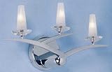 Eurofase 12614-011 Hattie 3-Light Wall Sconce, Chrome/Frost