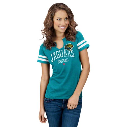 Jacksonville Jaguars Women's Go For Two Teal T-Shirt