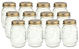 IMAGE OF Bormioli Rocco Quattro Stagioni 17 Ounce Canning Jar, Set of 12