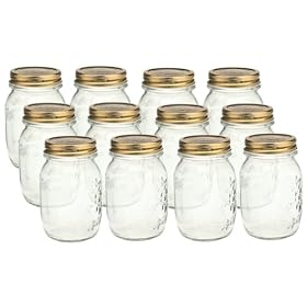 Bormioli Rocco Quattro Stagioni 17 Ounce Canning Jar, Set of 12 by BORM9
