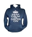 Keep Calm and Canter on' Navy hoodie