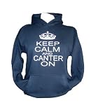 Keep Calm and Canter on' Navy hoodie