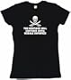 The Beatings Will Continue Until Morale Improves Jolly Roger Logo Women's Babydoll Petite Fit Tee Shirt in 6 Colors Small thru XL