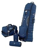 Samsonite 4-Piece Deluxe Golf Travel Cover Set (Blue/Black)