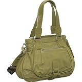 Bagtique Special Faux Leather Zip Top Double/Long Straps Hobo (Olive)