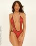 Stretch mesh open bust teddy with open strappy front and back - Sensual Mystique