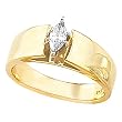 14K Yellow Gold Diamond Solitaire Engagement Ring - 0.25 Ct.