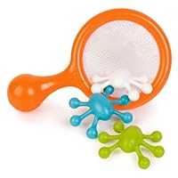 Boon Water Bugs Floating Bath Toys with Net, Orange