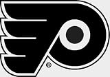 PHILADELPHIA FLYERS LOGO NHL WHITE DECAL VINYL STICKER