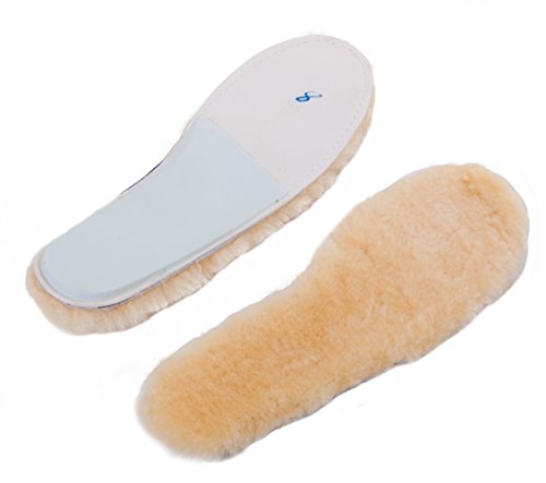 ABUSA Women's Cozy Warm Thick Fleece Sheepskin Insole