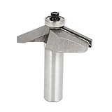 uxcell 木工用ルータービット エンドベアリング 超硬スチール材質 丸軸 シルバートーン