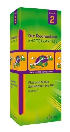 Buch - Cover Die Rechenbox Klasse 2 , Plus und Minus Karteikarten, Zahlenraum bis 100, Klasse 2 - Unbekannt - Ademo