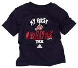 MLB Unisex Infant/Toddler Atlanta Braves The Other First Short Sleeve Tee, Navy, Large, 4T