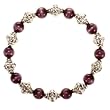Handmade Lavender Cat's Eye Silver Bracelet