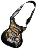 COOL~~~~ Black & Bronze Guitar Shaped Purse with built-in MP3 Player Speakers