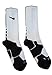 Nike Hyper Elite Cushioned Basketball Socks (Medium, White/Black)