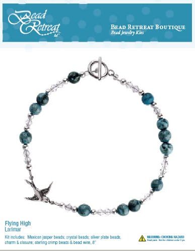 Bead Retreat Flying High Bracelet Kit, Larimar