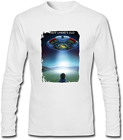 FSCYHX Men's Long Sleeves T-Shirts Jeff Lynnes ELO Alone in the Universe