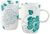 Miro Set of Two Blue Fine Bone China 350ml Mugs