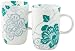 Miro Set of Two Blue Fine Bone China 350ml Mugs