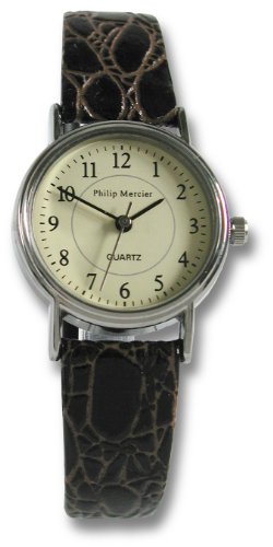 Philip Mercier Damen-Armbanduhr Analog  Braun SML05/B