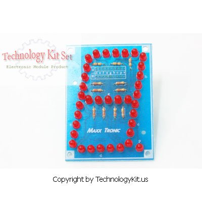 Seven Segment Display Five Inches Tall LED Light Display Panel Electronic Module
