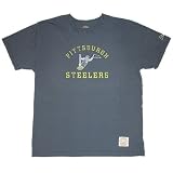 Pittsburgh Steelers Gray Double Hit Premium Fitted T-Shirt