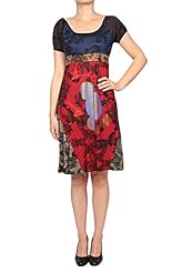 One Shoulder Short Sleeves Round Neck Cotton  Dress